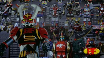 Gokaigers 199 Heroes - Battle Fever Robo with All
                  Sentai Mecha